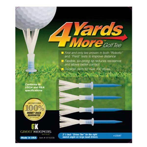 Gdf 4 Yards More Standard Tees 4 Pack 3.1/4" 1 Gdf 4 Yards More Standard Tees 4 Pack 3.1/4"