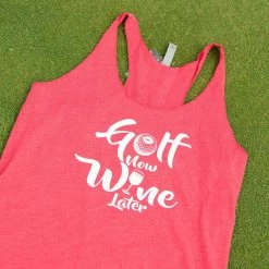 Stroke Play Golf Apparel Golf Now Wine Later Women's Tank Top -Hot Sale golf clubs Shop DSC 0005
