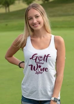 Stroke Play Golf Apparel Golf Now Wine Later Women's Tank Top -Hot Sale golf clubs Shop DSC 0058 3827fb5e 642e 4637 a419 2e7e15e2f6f6