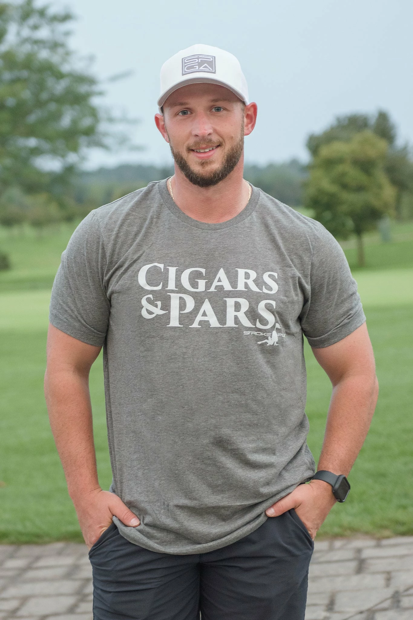 Stroke Play Golf Apparel Cigars & Pars Men's T-Shirt 2 Stroke Play Golf Apparel Cigars & Pars Men's T-Shirt - Bilde 2