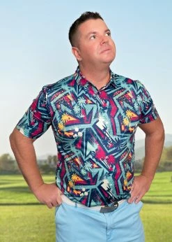 Stroke Play Golf Apparel Electric Palms Men's Golf Polo -Hot Sale golf clubs Shop ElectricPalm1 scaled