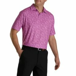 FootJoy Lisle Glass Print Self Collar