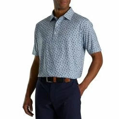FootJoy Lisle Sketched Print Self Collar