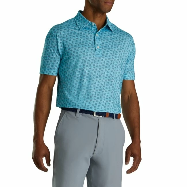 FootJoy Lisle Sketched Print Self Collar 2 FootJoy Lisle Sketched Print Self Collar - Bilde 2