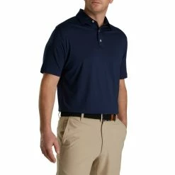 FootJoy Solid Lisle Set On Placket 10 FootJoy Solid Lisle Set On Placket -Hot Sale golf clubs Shop FJ 28560 02 606176