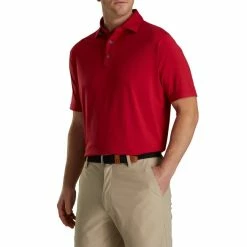 FootJoy Solid Lisle Set On Placket 8 FootJoy Solid Lisle Set On Placket -Hot Sale golf clubs Shop FJ 28566 02 493731