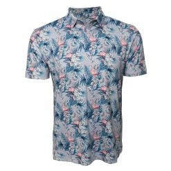 Stroke Play Golf Apparel Regal Flamingo Men's Golf Polo