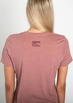 Stroke Play Golf Apparel Golf Now Wine Later Women's T-Shirt -Hot Sale golf clubs Shop Ladies t shirt back short sleeve golf now wine later mauve 5483105b 2739 4f14 80db 262204edcc28