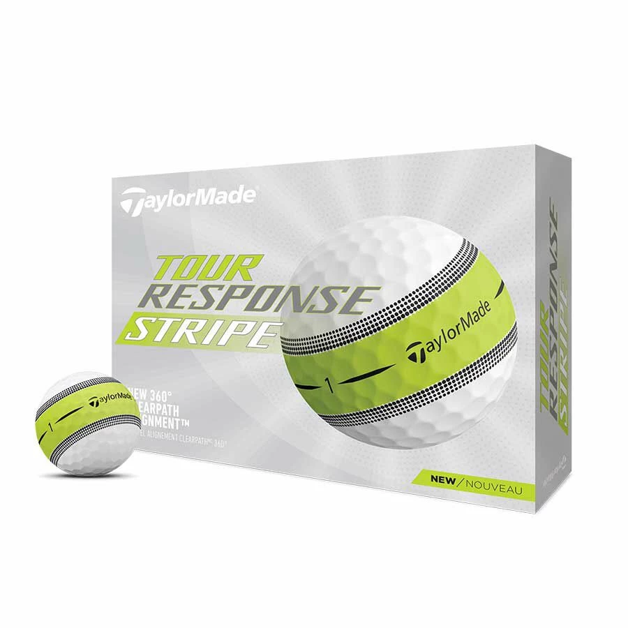 TaylorMade Tour Response Stripe Golf Ball 1 TaylorMade Tour Response Stripe Golf Ball
