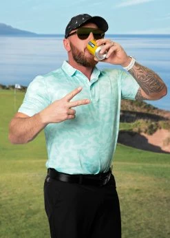 Stroke Play Golf Apparel Sneaky Good Men's Golf Polo -Hot Sale golf clubs Shop SneakyGreen2 scaled