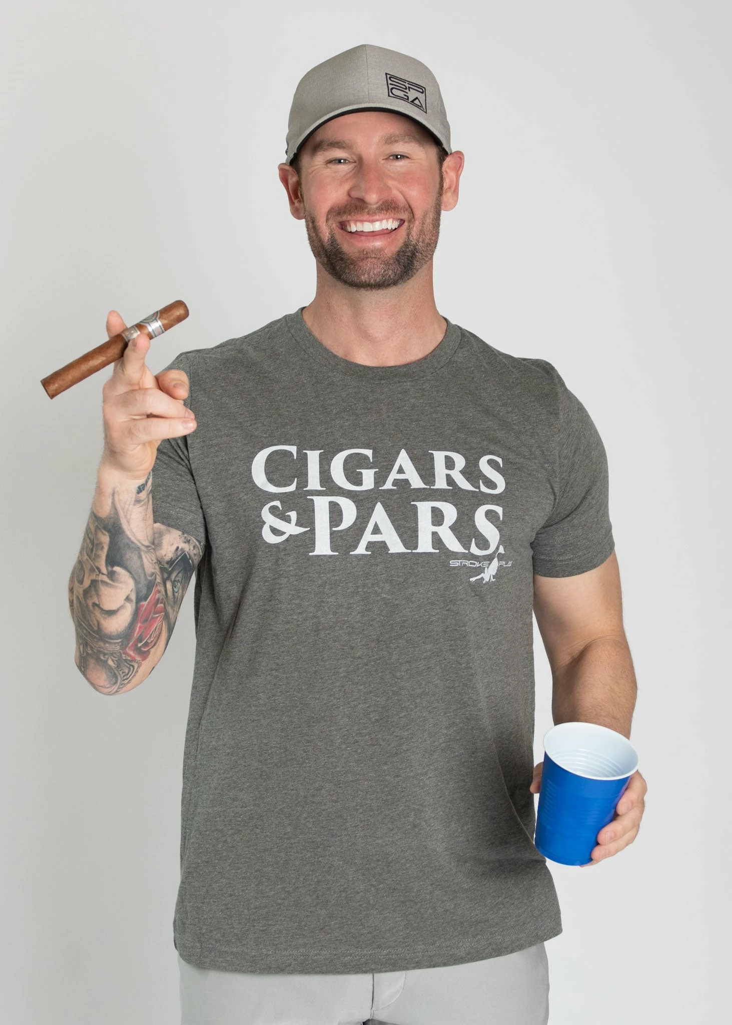 Stroke Play Golf Apparel Cigars & Pars Men's T-Shirt 3 Stroke Play Golf Apparel Cigars & Pars Men's T-Shirt - Bilde 3