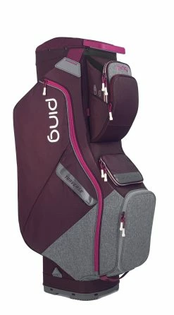 Ping Traverse Cart Bag 18 Ping Traverse Cart Bag -Hot Sale golf clubs Shop Traverse 09 Garnet HeatherGray Magenta 447659