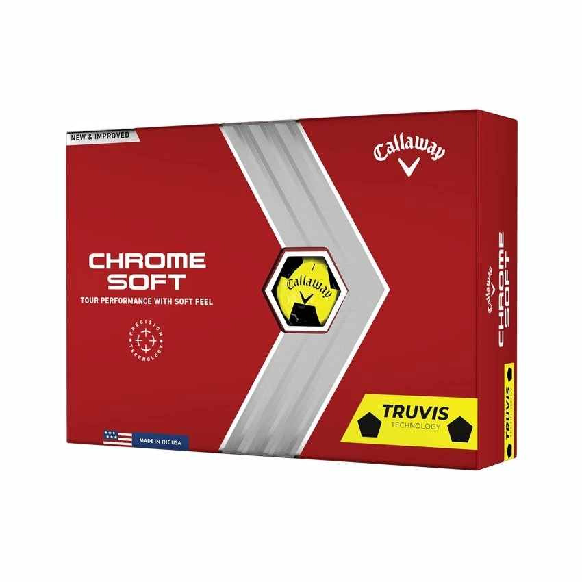 Callaway Chrome Soft Truvis 22 Golf Ball 2 Callaway Chrome Soft Truvis 22 Golf Ball - Bilde 2